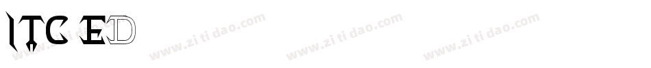 ITC Ed字体转换